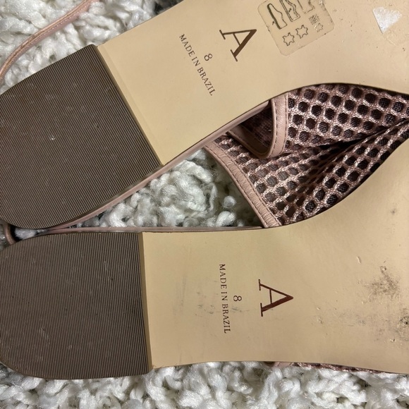 By Anthropologie Mesh Slingback Pointed Toe Flats Size 8 - Picture 8 of 8